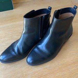 Coach Short Bootie Black Leather Sz 7.5